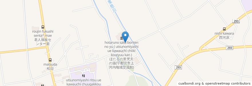 Mapa de ubicacion de ほたるの里;梵天の湯 en Japan, Präfektur Tochigi, 宇都宮市.