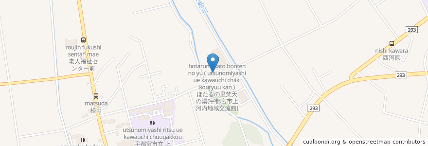 Mapa de ubicacion de ほたるの里;梵天の湯 en Japonya, 栃木県, 宇都宮市.