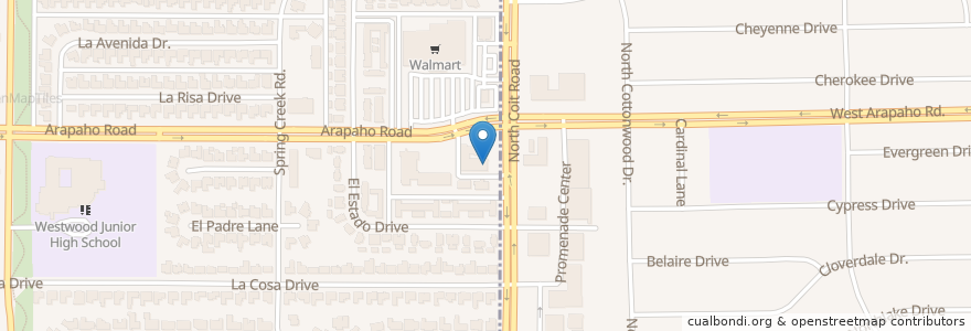 Mapa de ubicacion de Einstein Bros. Bagels en Amerika Syarikat, Texas, Dallas, Dallas County.