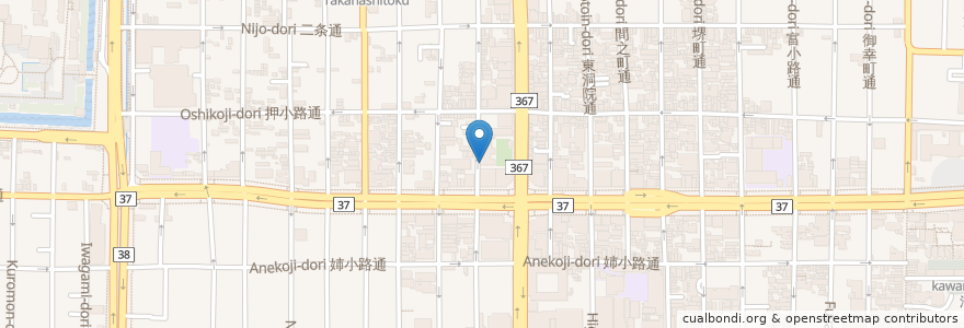Mapa de ubicacion de 中京消防団　龍池分団 en Jepun, 京都府, 京都市, 中京区.