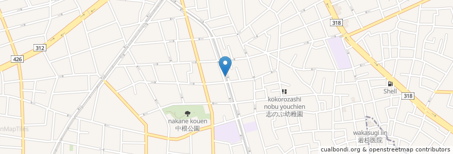 Mapa de ubicacion de J1-15.二の橋自転車置場2 / Ninohashi Bicycle-Parking Place 2 en 日本, 東京都, 目黒区.