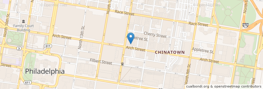 Mapa de ubicacion de Canton 11 Restaurant en 미국, 펜실베이니아, Philadelphia County, 필라델피아.