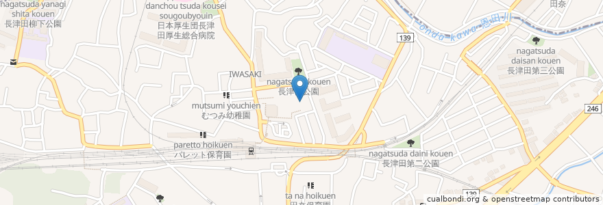 Mapa de ubicacion de 横浜市緑区民文化センター みどりアートパーク en 日本, 神奈川縣, 横滨市, 緑区.