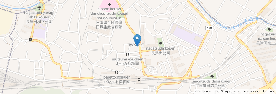 Mapa de ubicacion de 青葉セミナー en Japon, Préfecture De Kanagawa, 横浜市, 緑区.