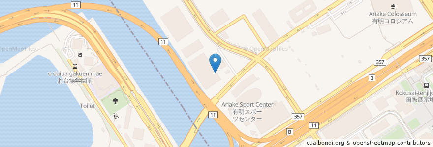 Mapa de ubicacion de Yamato en 日本, 東京都, 江東区.