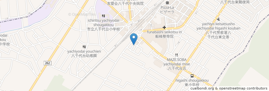 Mapa de ubicacion de 本家絶品！煮込みカツカレーの店 en Japón, Prefectura De Chiba, Yachiyo, Chiba, 花見川区.