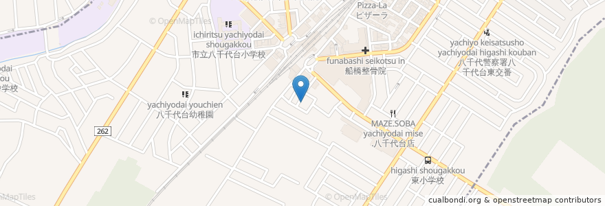 Mapa de ubicacion de ポプリ en Japan, Präfektur Chiba, 八千代市, 千葉市, 花見川区.