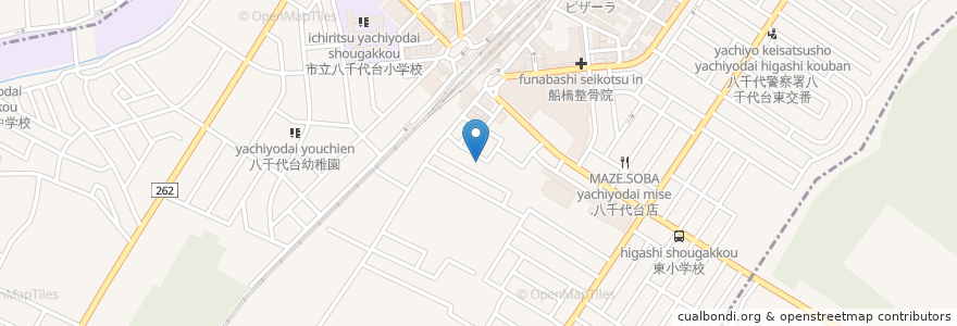 Mapa de ubicacion de ALBA en Japan, Präfektur Chiba, 八千代市, 千葉市, 花見川区.