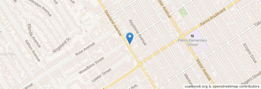 Mapa de ubicacion de C&M Cafe en 미국, 캘리포니아주, Los Angeles County, 로스앤젤레스.