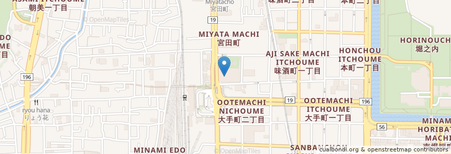 Mapa de ubicacion de 伊予の湯治場;喜助の湯 en Giappone, Prefettura Di Ehime, 松山市.