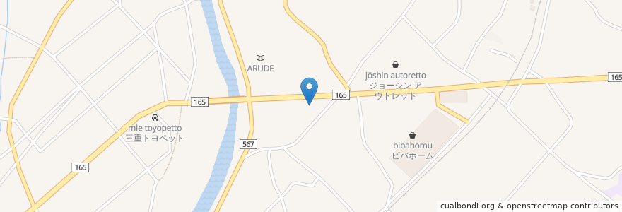 Mapa de ubicacion de Free space空 en Japan, 三重県, 名張市.