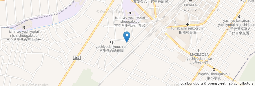 Mapa de ubicacion de セラム en Japón, Prefectura De Chiba, Yachiyo, 花見川区.