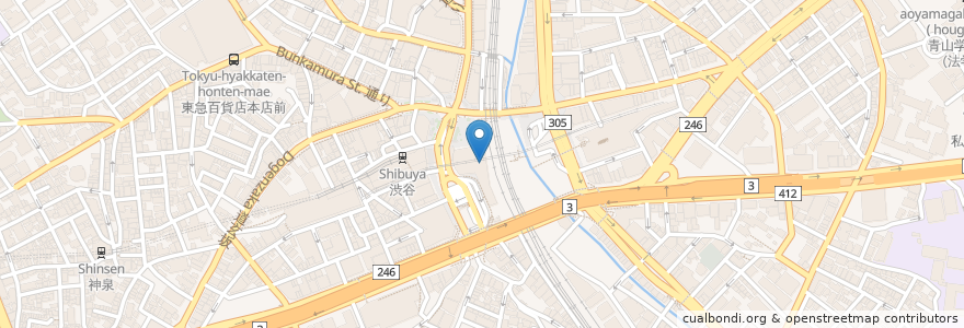 Mapa de ubicacion de しぶそば en ژاپن, 東京都, 渋谷区.