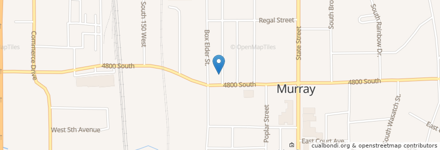 Mapa de ubicacion de Club 48 en アメリカ合衆国, ユタ州, Salt Lake County, Murray.