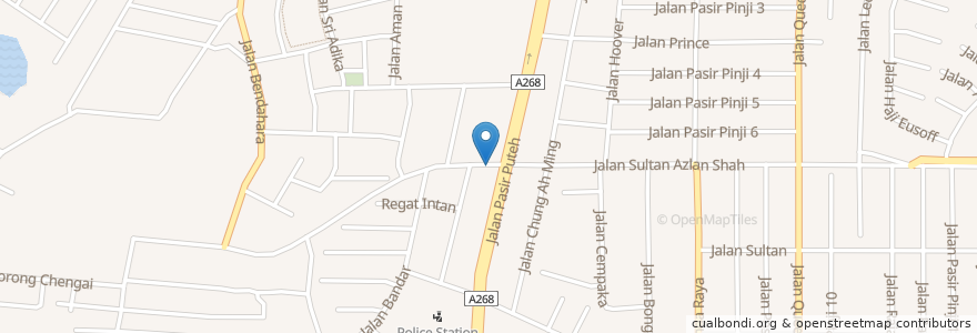 Mapa de ubicacion de Restoran Man Chong en Malasia, Perak.