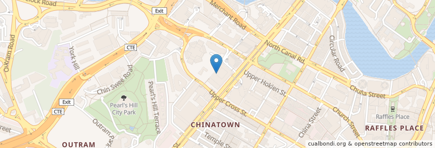 Mapa de ubicacion de Sin Chong en 新加坡, 中区.