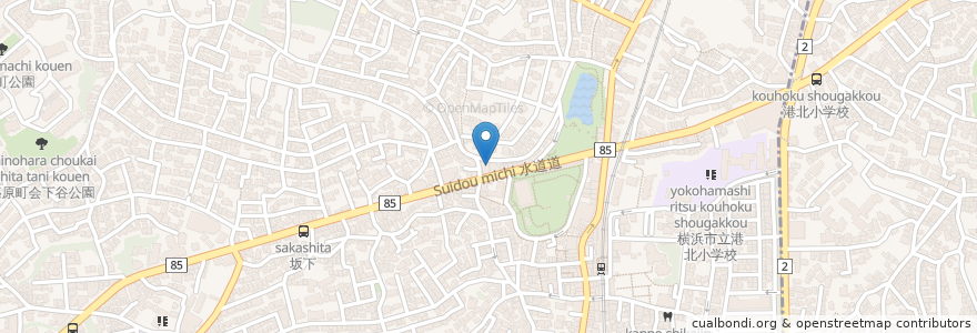 Mapa de ubicacion de 星川耳鼻咽喉科 en Japão, 神奈川県, 横浜市, 港北区.
