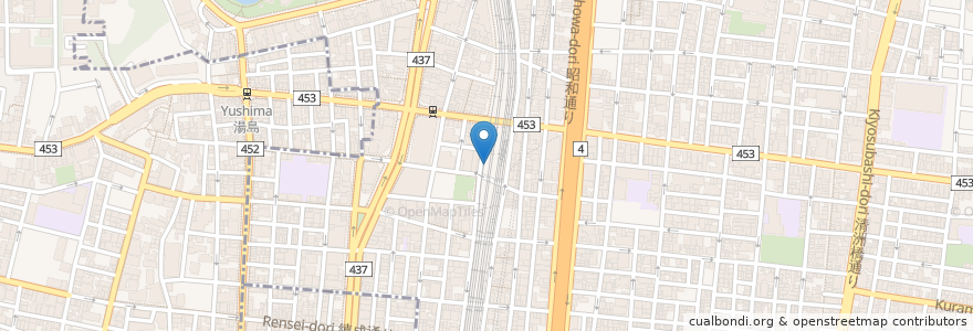 Mapa de ubicacion de 大衆酒場江戸一 en Giappone, Tokyo, 台東区.