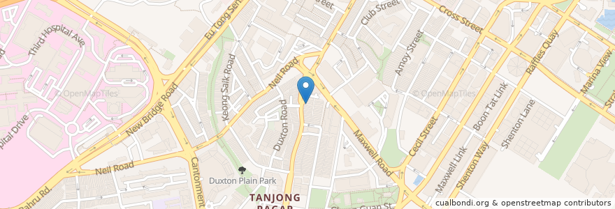 Mapa de ubicacion de Kilo lounge en Singapur, Central.