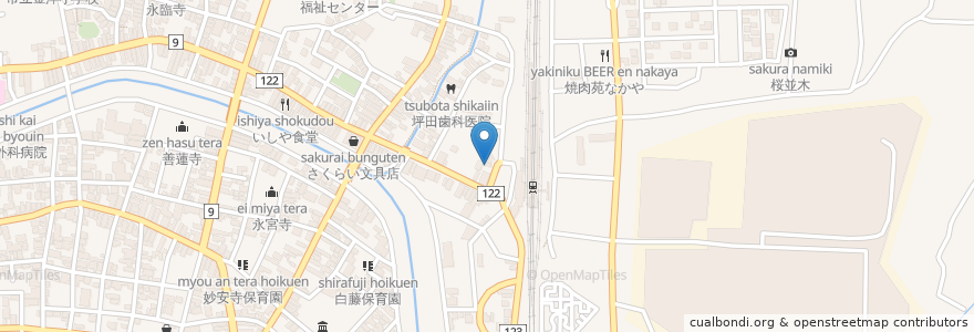 Mapa de ubicacion de ニッポンレンタカー en ژاپن, 福井県, あわら市.