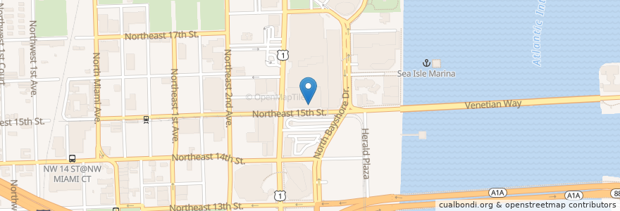 Mapa de ubicacion de Subway en Estados Unidos De América, Florida, Condado De Miami-Dade, Miami.