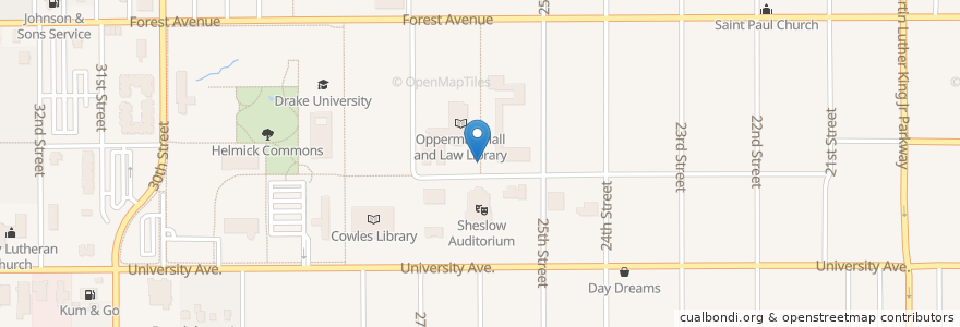 Mapa de ubicacion de Wifvat Plaza Sundial en Amerika Syarikat, Iowa, Polk County, Des Moines.