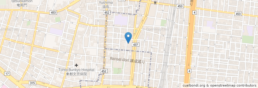Mapa de ubicacion de 新生銀行 en اليابان, 東京都.