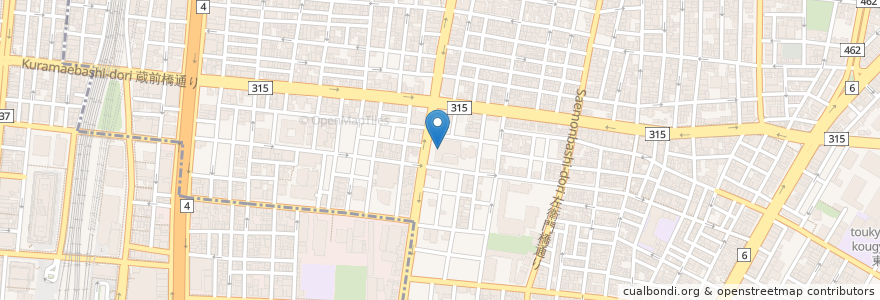 Mapa de ubicacion de Domino's en Japan, Tokyo, Taito.