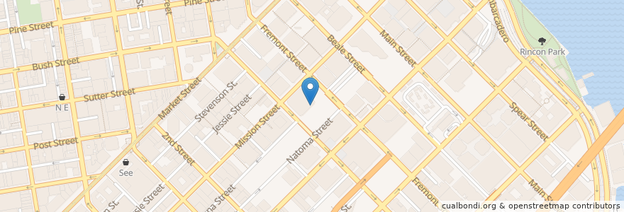 Mapa de ubicacion de Trailblazer Cafe en Соединённые Штаты Америки, Калифорния, Сан-Франциско, San Francisco.