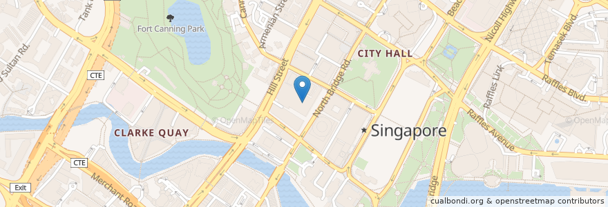 Mapa de ubicacion de Two Wkngs Express en 싱가포르, Central.