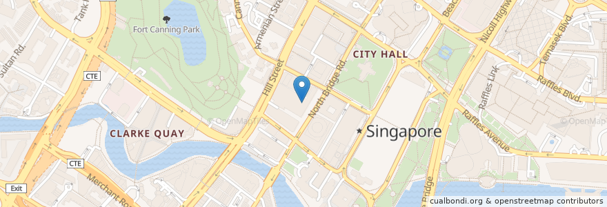 Mapa de ubicacion de Subway en シンガポール, Central.