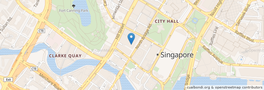 Mapa de ubicacion de Godmama en 新加坡, 中区.