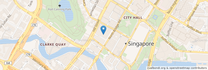 Mapa de ubicacion de Project Pizza en 新加坡, 中区.