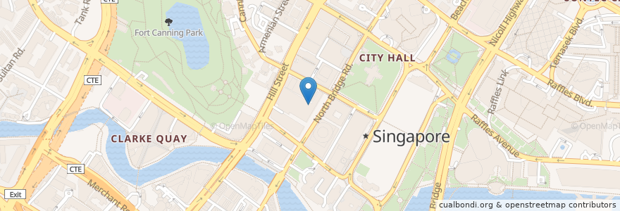 Mapa de ubicacion de Old Street Bak Kut Teh en 新加坡, 中区.