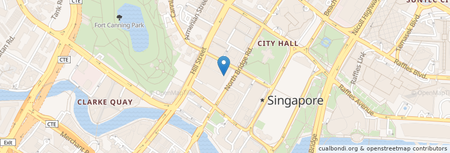 Mapa de ubicacion de Watsons en Singapur, Central.