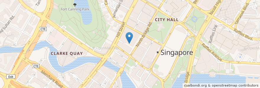 Mapa de ubicacion de Cristofori en Singapore, Central.