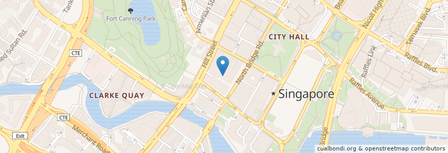 Mapa de ubicacion de Guardian en Singapur, Central.