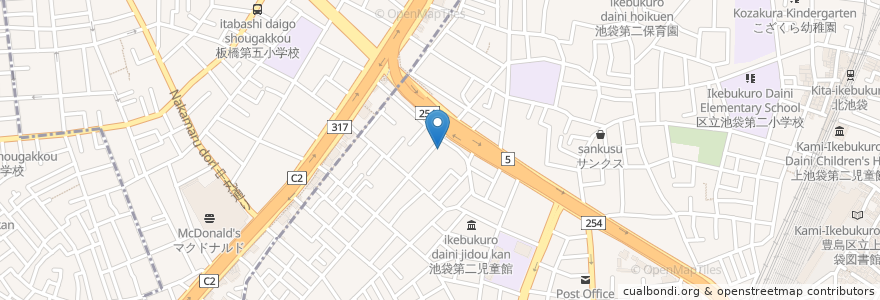 Mapa de ubicacion de つちや歯科医院 en 일본, 도쿄도, 板橋区, 豊島区.