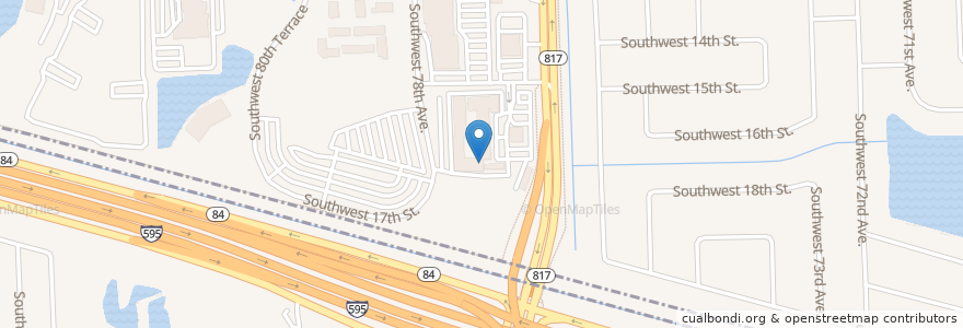Mapa de ubicacion de Vignetto's en Amerika Syarikat, Florida, Broward County, Davie, Plantation.