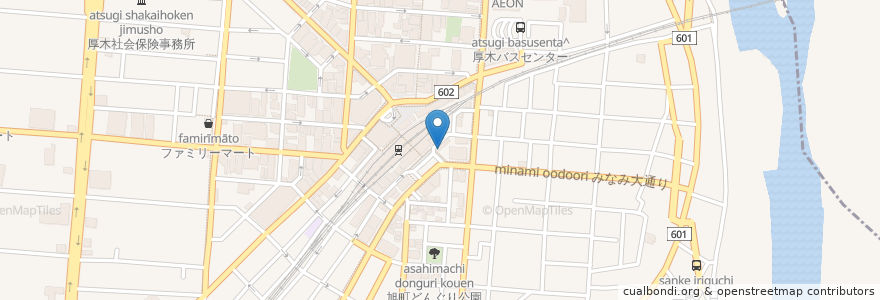 Mapa de ubicacion de UL+Ra en Япония, Канагава, Ацуги.