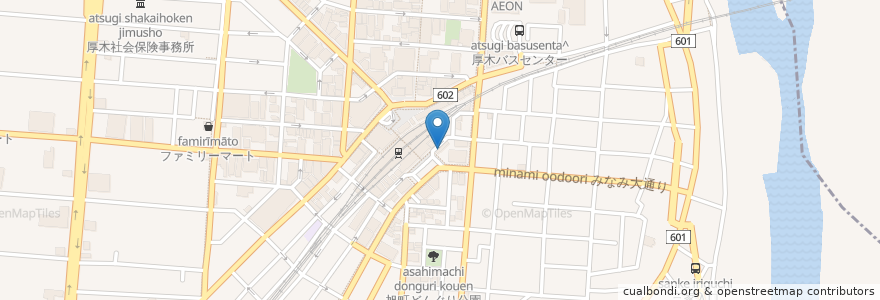 Mapa de ubicacion de 叙々苑 en Jepun, 神奈川県, 厚木市.
