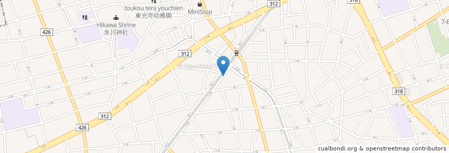 Mapa de ubicacion de とよんちのたまご en 日本, 東京都, 目黒区.