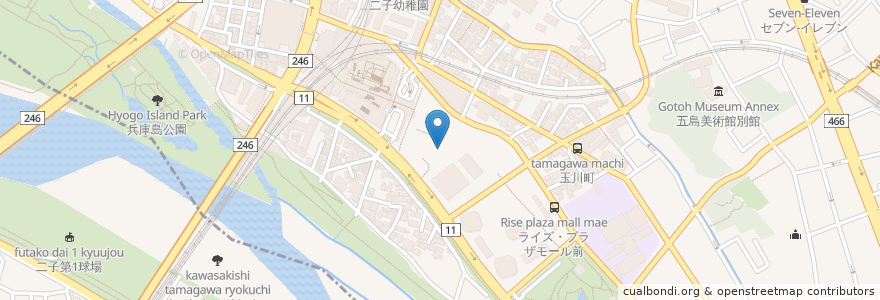 Mapa de ubicacion de 109シネマズ en Japão, Tóquio, 世田谷区.