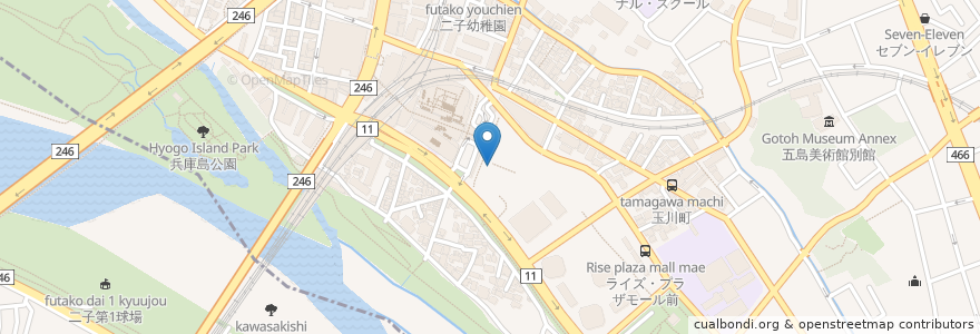 Mapa de ubicacion de Starbucks en Japón, Tokio, Setagaya.