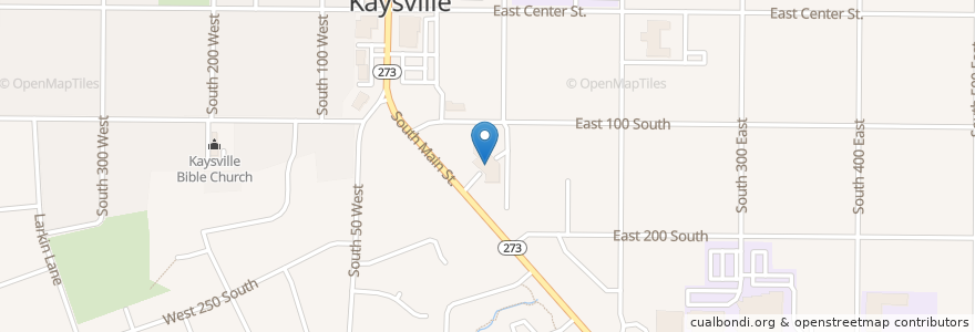 Mapa de ubicacion de Kaysville Fire Station en Stati Uniti D'America, Utah, Davis County, Kaysville.