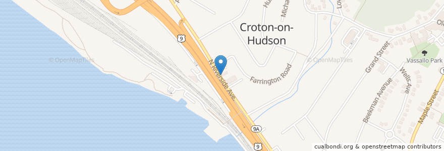 Mapa de ubicacion de The Tavern at Croton Landing en United States, New York, Westchester County, Croton-On-Hudson, Cortlandt.