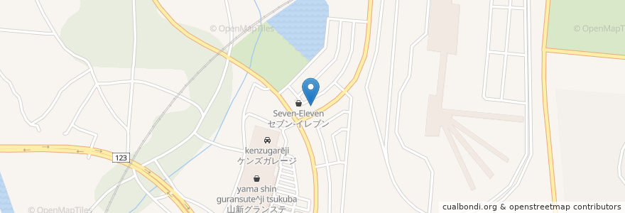 Mapa de ubicacion de ジンホア en ژاپن, 茨城県, つくば市.