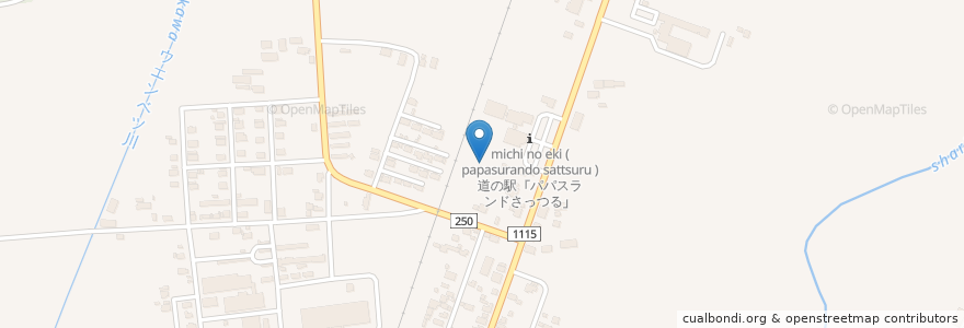 Mapa de ubicacion de パパスランド温泉 en Japón, Prefectura De Hokkaidō, オホーツク総合振興局, 斜里郡, 清里町.