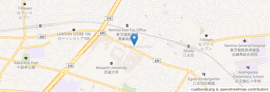 Mapa de ubicacion de 練馬グレースチャペル en Jepun, 東京都, 練馬区.