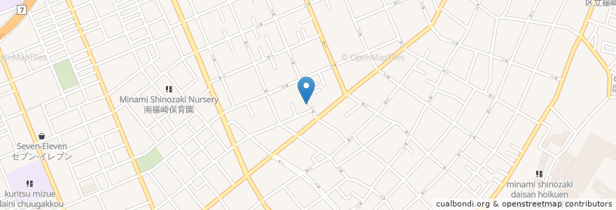 Mapa de ubicacion de 月極駐車場 en 日本, 东京都/東京都, 江戸川区.